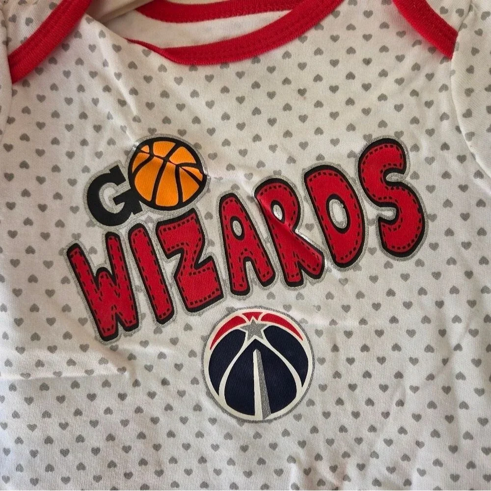 Washington Wizards Baby Girl Set 0-3M, 3-6M, 6-9M, 18M 3pc NWT NBA Basketball